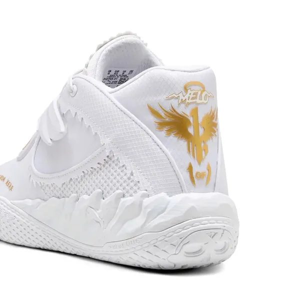 Puma MB 05 Mist Junior Niños en blanco foto talon Puma MB 05 Mist Junior Niños en blanco foto talon