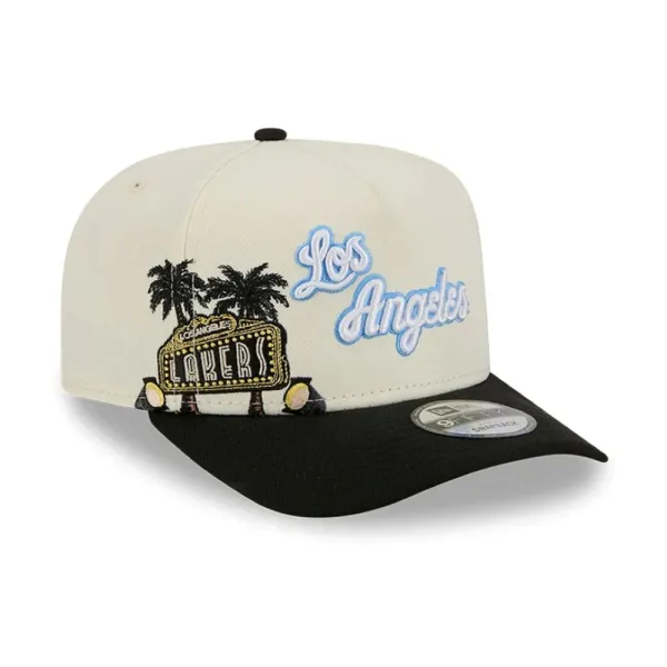 Gorra curva Lakers Hardwood Classic 9Fifty de New era en Beige
