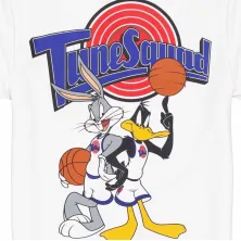 Camiseta mesh Space Jam New Era detalle logo trasero