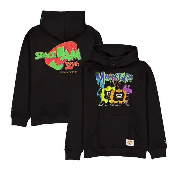 Sudadera Monstars Space Jam New Era unisex con capucha vista doble Sudadera Monstars Space Jam New Era unisex con capucha vista doble