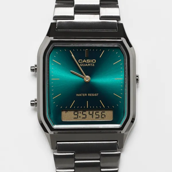 Reloj Casio AQ-230EGG-3AEF verde detalle