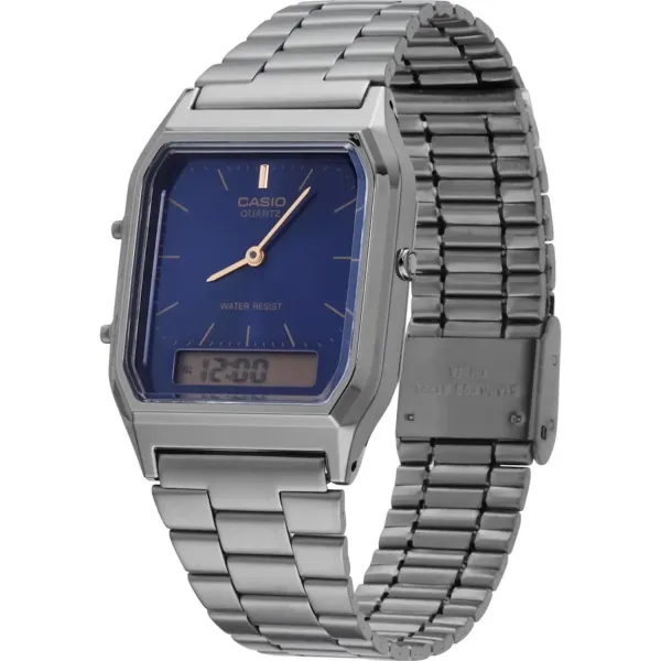 Casio AQ-230EGG-2AEF con pantalla azul