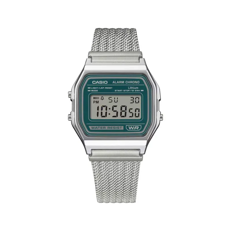 Casio A158WEM-3EF verde frontal