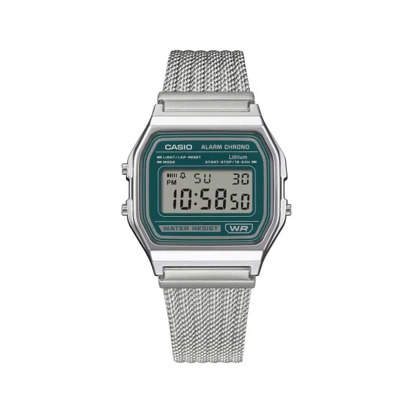 Casio A158WEM-3EF verde frontal