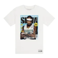 Camiseta manga corta Slam Cover de Carmelo Anthony Mitchell & Ness blanca, principal