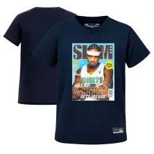 Camiseta Mitchell and Ness Carmelo Anthony Slam cover azul Navy, doble