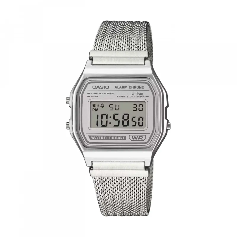 Reloj Casio A158WEM-7EF vintage collection frontal