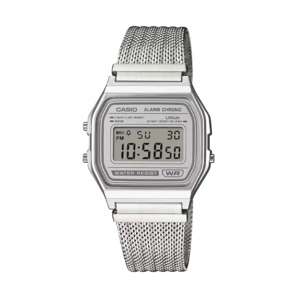 Reloj Casio A158WEM-7EF vintage collection frontal