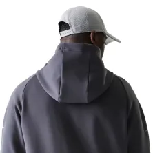 Sudadera con capucha Yankees Logo FZ New Era gris, detalle espalda