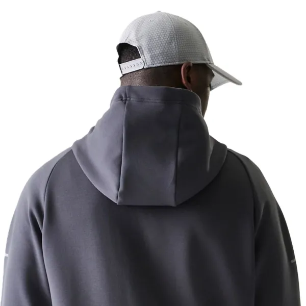 Sudadera con capucha Yankees Logo FZ New Era gris, detalle espalda