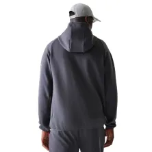 Sudadera con capucha Yankees Logo FZ New Era gris, espalda