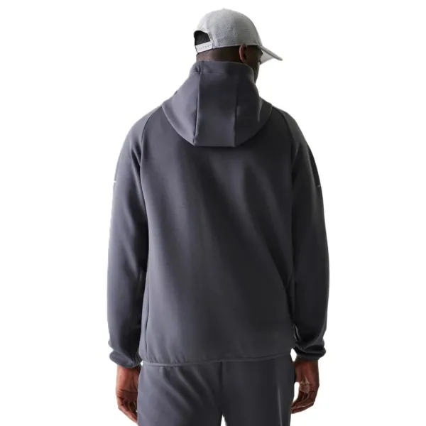 Sudadera con capucha Yankees Logo FZ New Era gris, espalda