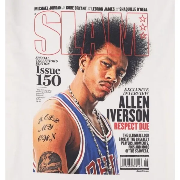 Camiseta Allen Iverson Slam Cover Mitchell & Ness blanca