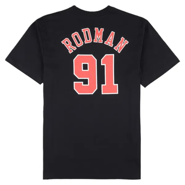 Camiseta manga corta Mitchell & Ness Dennis Rodman Chicago Bulls Name & Number, espalda