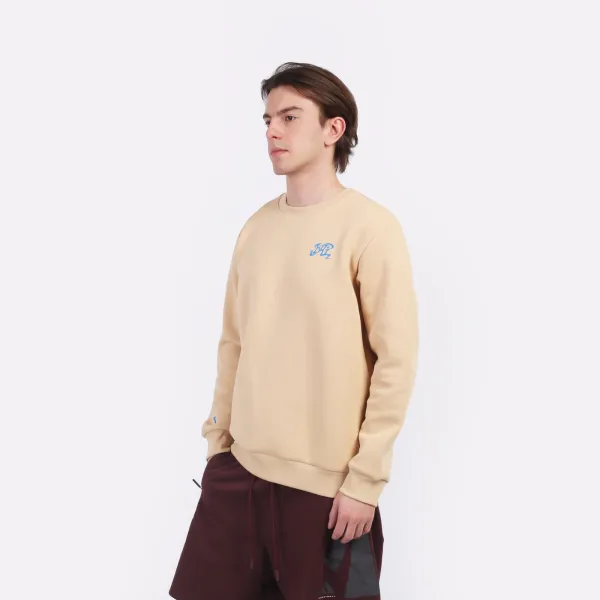 Sudadera Anta KAI Crew beige modelo 2