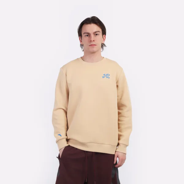 Sudadera Anta KAI Crew beige modelo 1