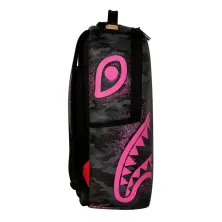 Mochila Sprayground Snoopy Pink Stencil negra y rosa lateral