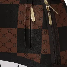 Sprayground Enlarged Checks Paris marron detalle