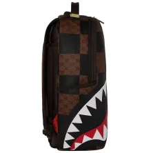 Sprayground Enlarged Checks Paris marron lateral