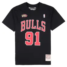 Camiseta manga corta Mitchell & Ness Dennis Rodman Chicago Bulls Name & Number, frontal