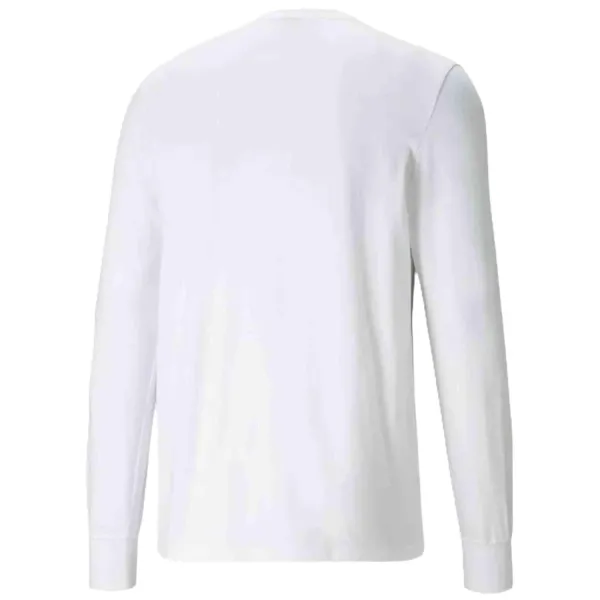 Camiseta Puma manga larga en blanco 4TH Quarter, espalda Camiseta Puma manga larga en blanco 4TH Quarter, espalda