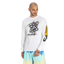 Camiseta Puma manga larga en blanco 4TH Quarter, modelo Camiseta Puma manga larga en blanco 4TH Quarter, modelo