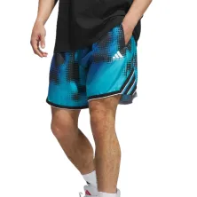 Pantalon corto baloncesto Adidas Crazylite AOP 3 azul, principal