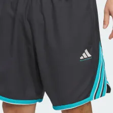 Pantalon corto Adidas Crazylite gris detalle