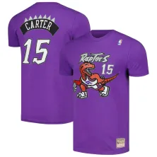 Camiseta Vince Carter Mitchell & Ness N&N Toronto Raptors Violeta
