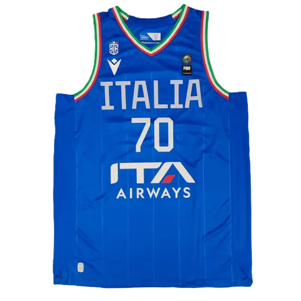 Camiseta Datome Italia azul frontal Camiseta Datome Italia azul frontal