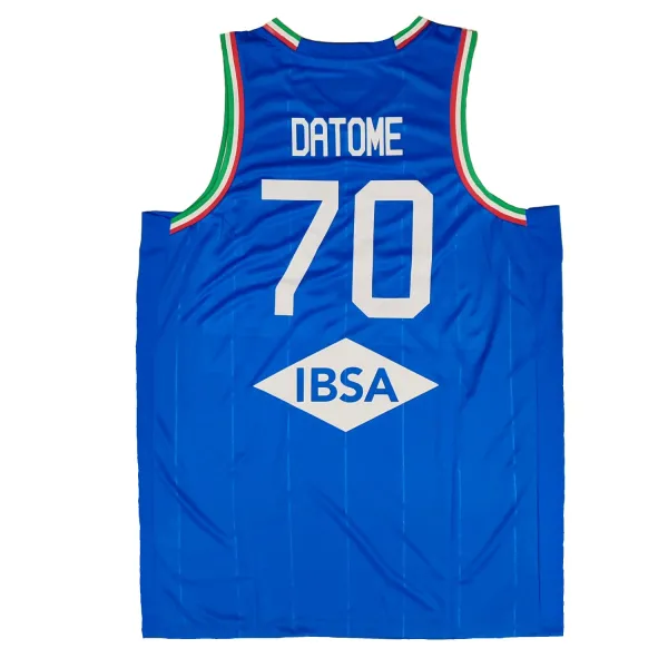 Camiseta Datome Italia azul trasera Camiseta Datome Italia azul trasera