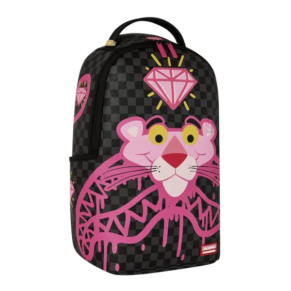 Sprayground Pink Panther Drippy Diamonds lateral 2