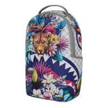 Sprayground Flowering Jungle Shark multicolor lateral