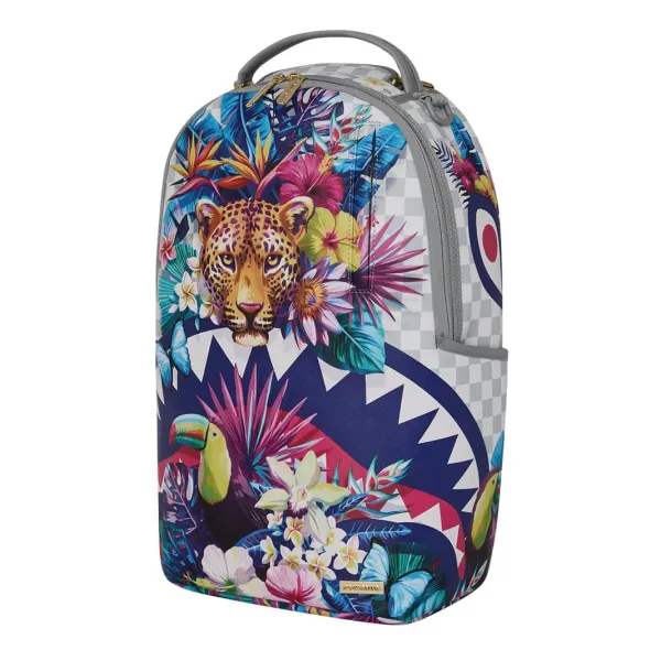 Sprayground Flowering Jungle Shark multicolor lateral