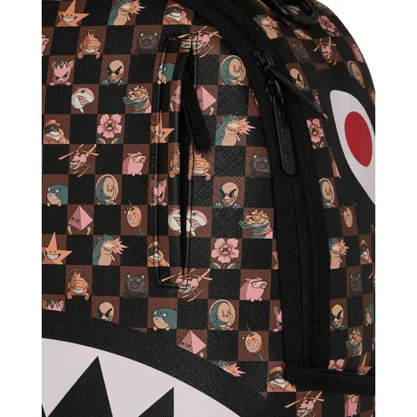 Mochila Sprayground Peeking Characters Remix detalle 2