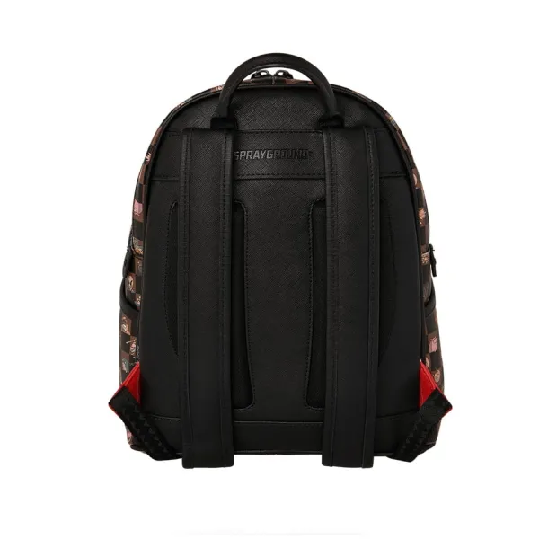 Mochila Sprayground Peeking Characters Remix Savage trasera