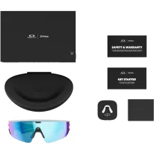 Gafas inteligentes Oakley META Vanguard White Prizm Sapphire caja