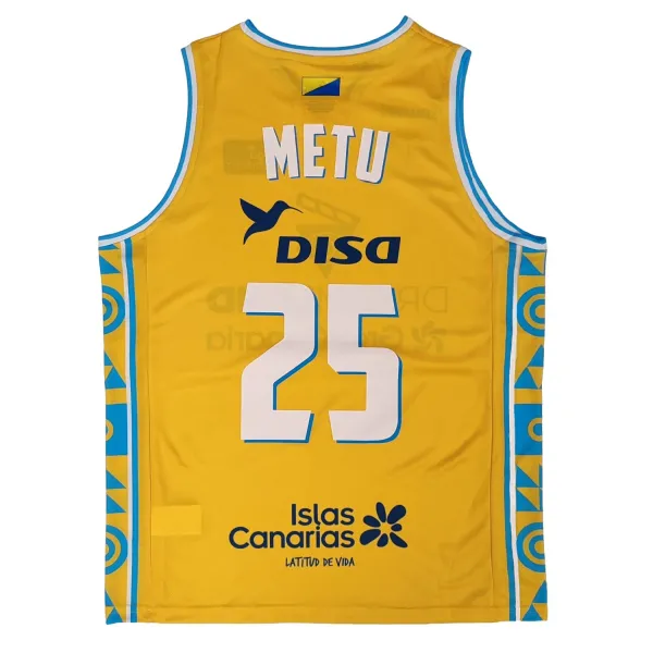 Camiseta Metu Gran Canaria amarilla trasera