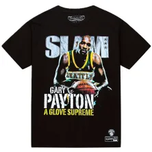 Camiseta Gary Payton Sonics "Slam Cover" de Mitchell & Ness en negro
