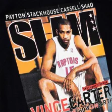 Camiseta manga corta Slam Vince Carter en negro de Mitchell & Ness, detalle