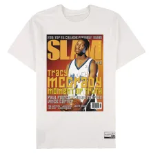 Camiseta Tracy Mcgrady Slam Cover Mitchell & Ness blanca