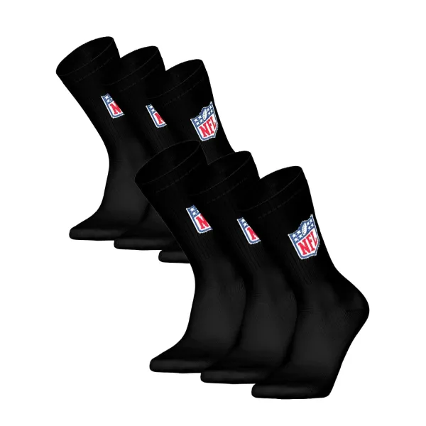 Calcetines NFL Pack 6 Pares color negro Oficiales