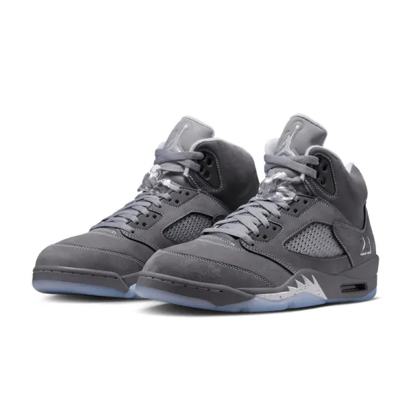 Air Jordan 5 Retro Wolf Grey doble lateral Air Jordan 5 Retro Wolf Grey doble lateral