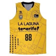 Camiseta Patty Mills La Laguna Tenerife amarilla frontal