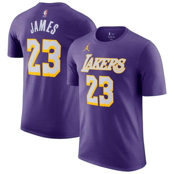 Camiseta Lebron James Lakers Name & Number Jordan Statement Edition