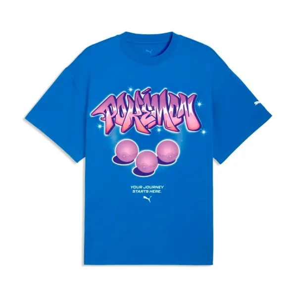 Camiseta Puma x Pokemon I Team Azul