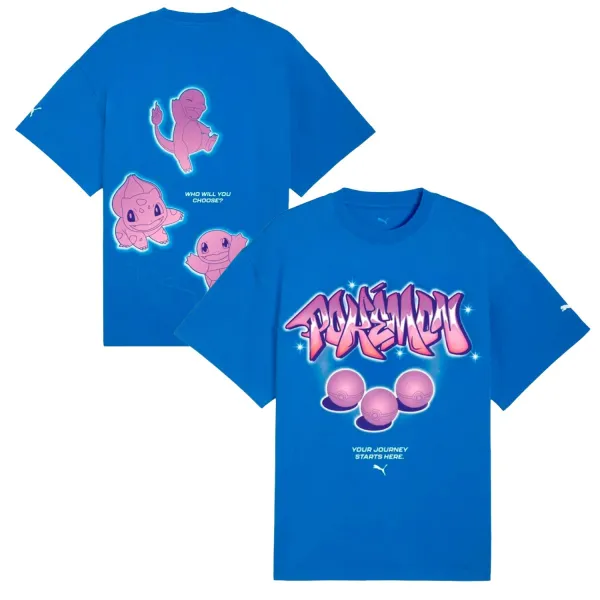 Camiseta Puma x Pokemon I Team Azul