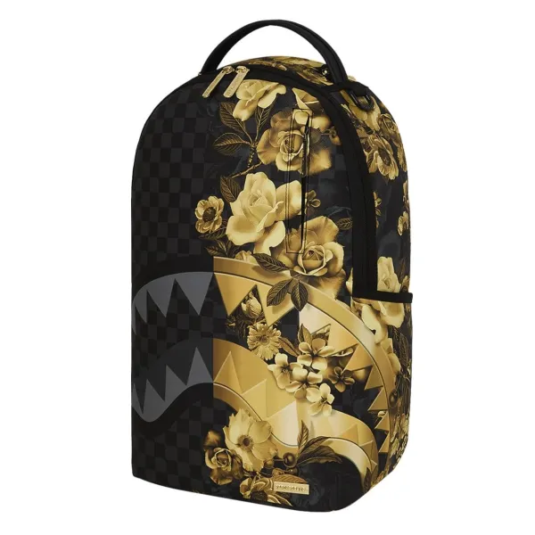 Mochila Sprayground Gold Floral original - foto lateral
