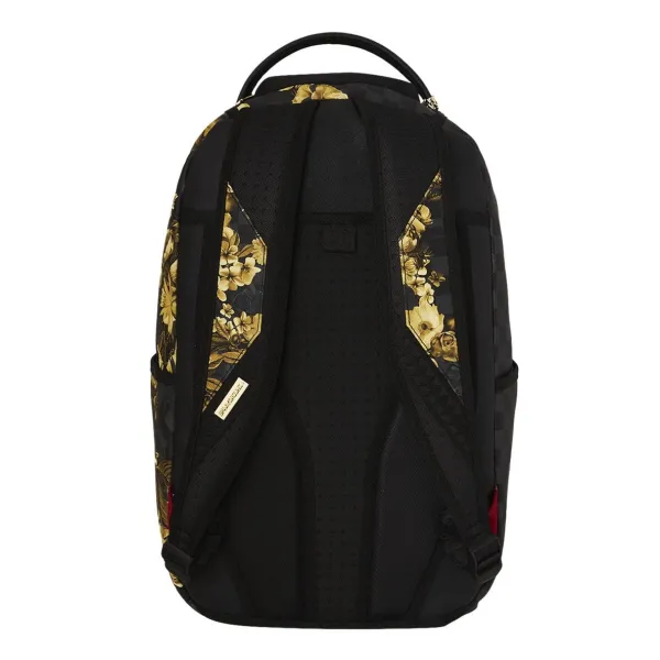 Mochila Sprayground Gold Floral original - foto parte trasera