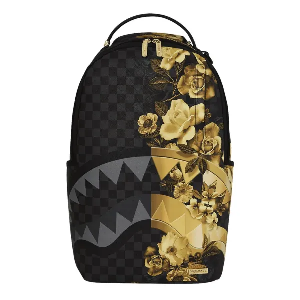 Mochila Sprayground Gold Floral original - foto frontal